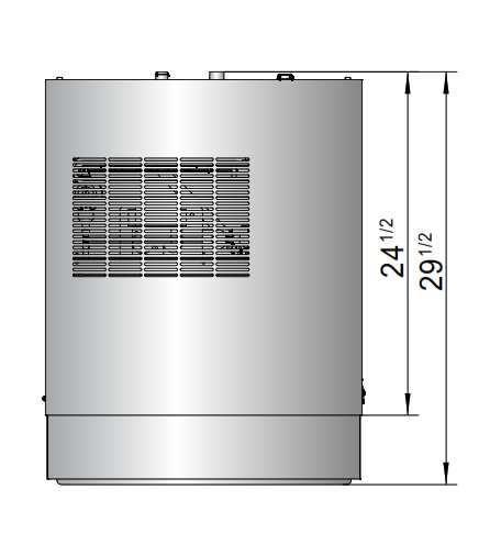 Atosa HD350-AP-161 23" Hotel Ice Machine, 350 lb. Daily Capacity, 160 lb. Storage Bin, 3M Water Filtration System