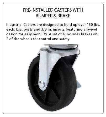 Atosa AGR-8B 48″ 8 Burner Gas Range with 2 20" Ovens; 4 Oven Racks, Castors Included