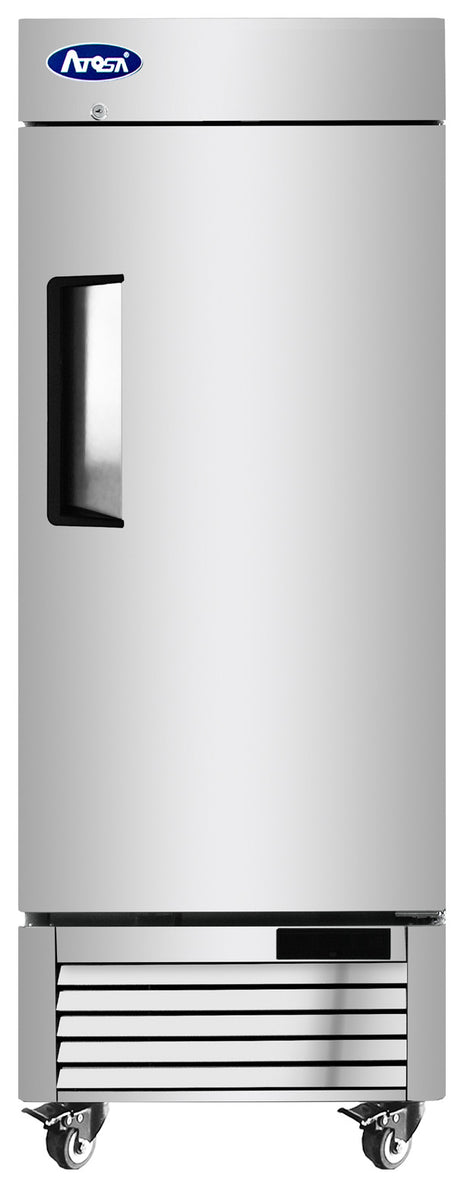 Atosa MBF8520GR Bottom Mount Low Height Reach In Freezer, 24" Wide x 63" High, 8.3 cu. ft