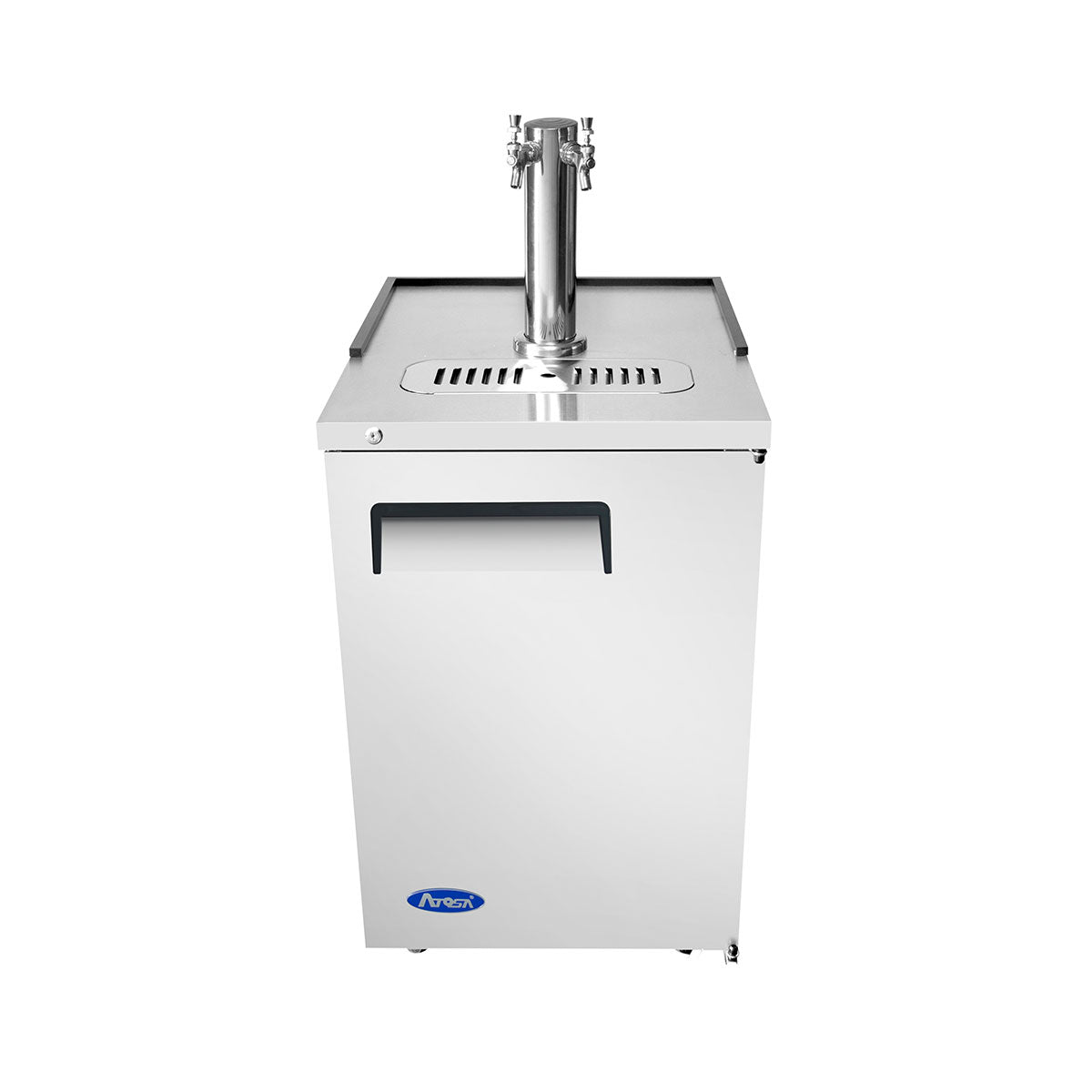 Atosa MKC23GR 23" Direct Draw Draft Beer Cooler, Half Barrel Capacity, Dual Faucet Tower