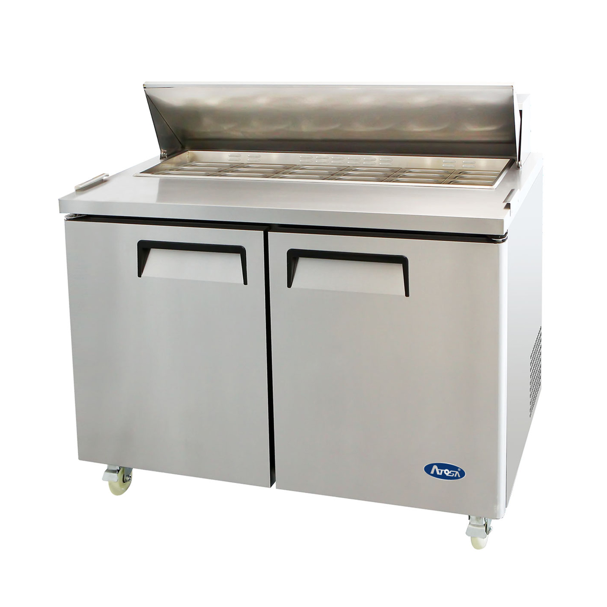 Atosa MSF3615GR 36" Refrigerated Mega Top Sandwich Prep Table, 15 Pans