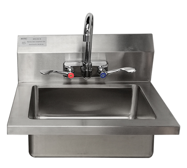 Atosa MRS-HS-18 18″ Hand Sink with Wrist Blade Handles