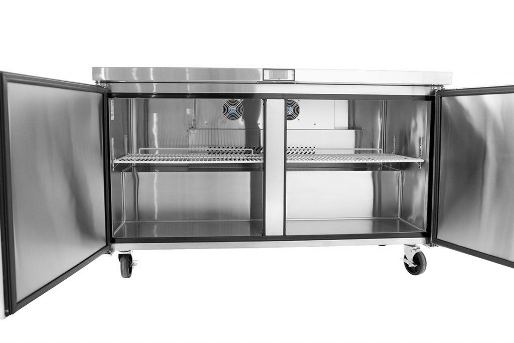 Atosa MGF8407GR 60'' Reach-In Undercounter-Freezer 17.2 Cu. Ft.