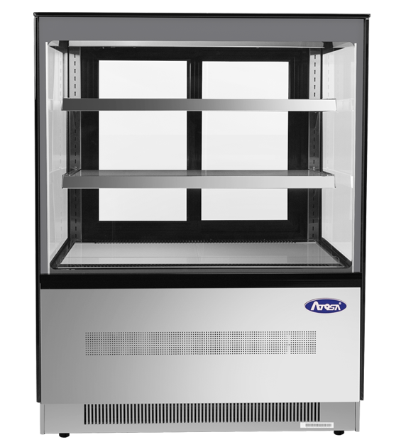Atosa RDCS-35 35" Floor Model Refrigerated Square Display Cases, 10.9 cu. ft.