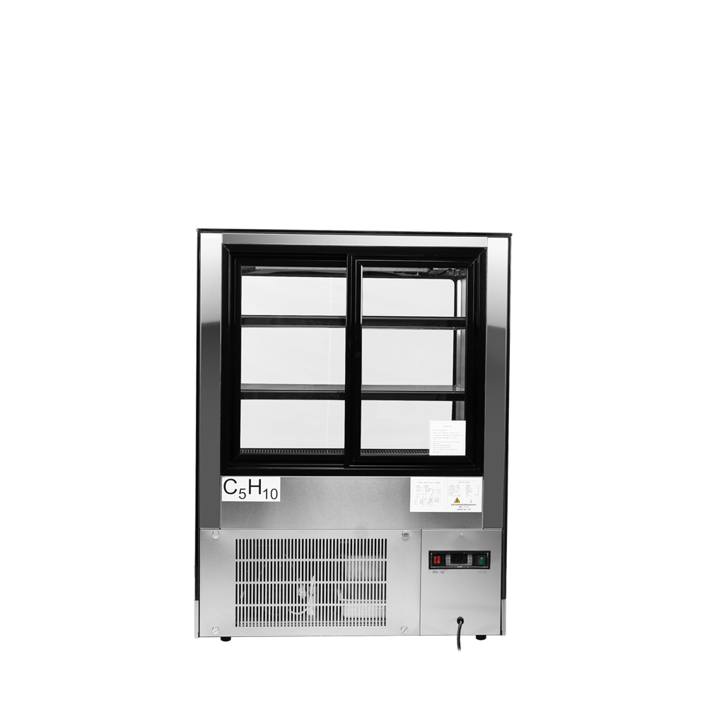 Atosa RDCS-35 35" Floor Model Refrigerated Square Display Cases, 10.9 cu. ft.