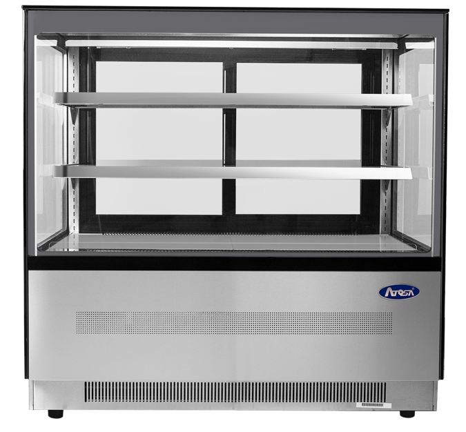 Atosa RDCS-48 48" Floor Model Refrigerated Square Display Cases, 15.1 cu. ft.