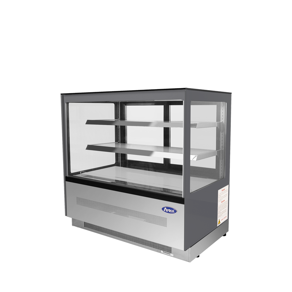 Atosa RDCS-48 48" Floor Model Refrigerated Square Display Cases, 15.1 cu. ft.