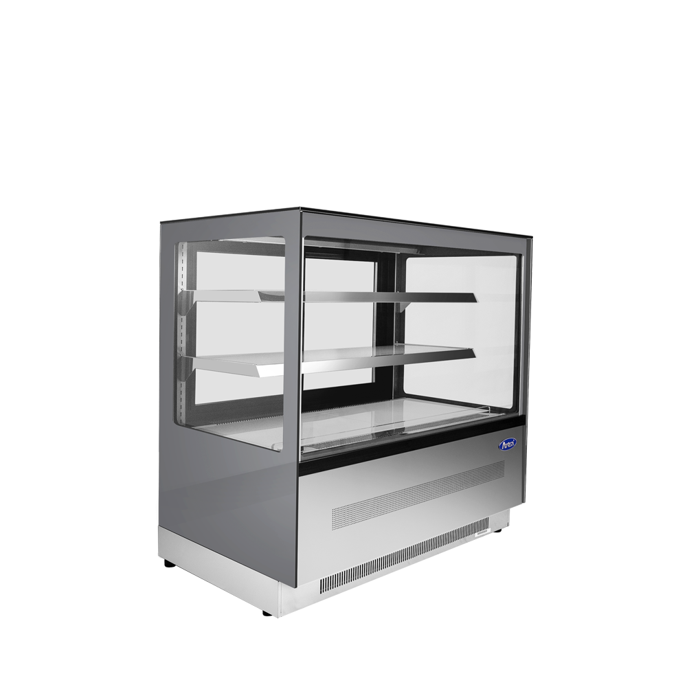 Atosa RDCS-48 48" Floor Model Refrigerated Square Display Cases, 15.1 cu. ft.