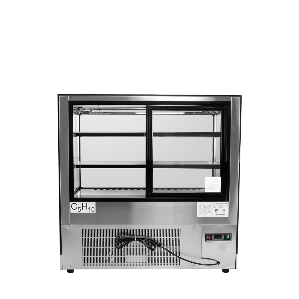Atosa RDCS-48 48" Floor Model Refrigerated Square Display Cases, 15.1 cu. ft.