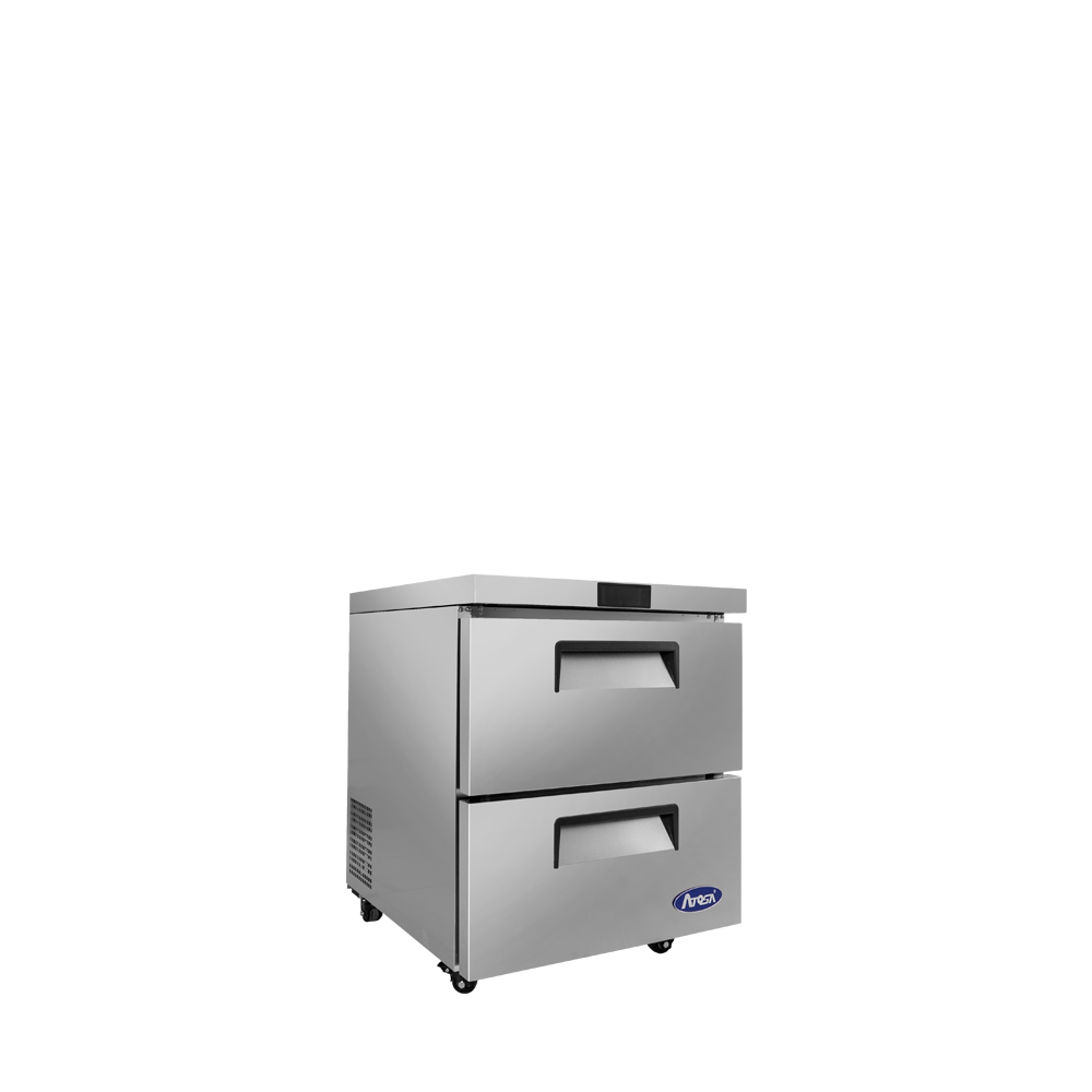 Atosa MGF8415GR 27″ Two-Drawer Undercounter Refrigerator, 7.15 Cu. Ft.