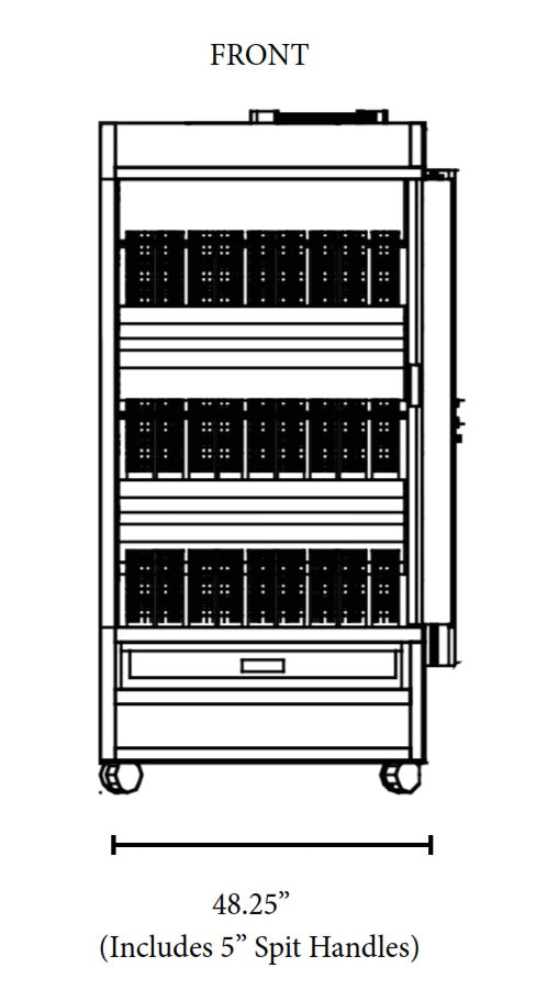 Southwood RG4 Gas 20 Chicken Commercial Rotisserie Oven Machine, Natural Gas and Liquid Propane