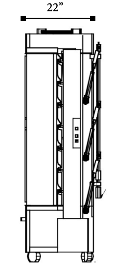 Southwood RG7 Gas 35 Chicken Commercial Rotisserie Oven Machine, Includes Heavy Duty Casters, Natural Gas and Liquid Propane