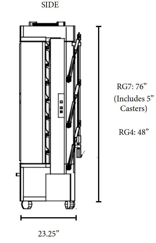 Southwood RG4 Gas 20 Chicken Commercial Rotisserie Oven Machine, Natural Gas and Liquid Propane