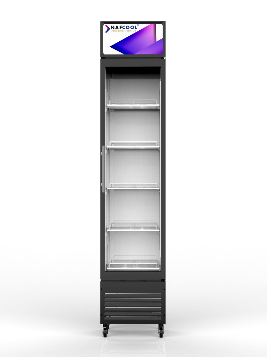 NAFCOOL SDGR15 15" Slim Line Glass Door Merchandiser,  6.5 Cu. Ft.