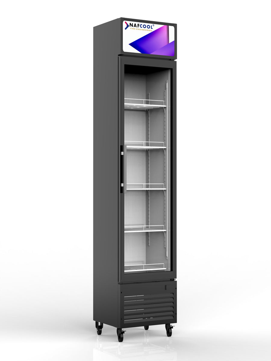 NAFCOOL SDGR15 15" Slim Line Glass Door Merchandiser,  6.5 Cu. Ft.
