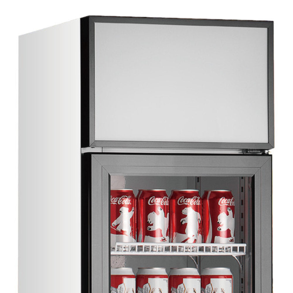 NAFCOOL SDGR15 15" Slim Line Glass Door Merchandiser,  6.5 Cu. Ft.