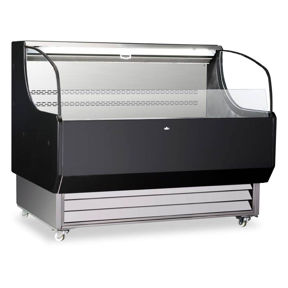 Marchia USTAR50 52" Black Low Profile Horizontal Display Case Merchandiser