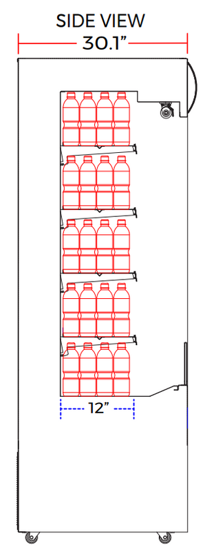 Marchia MDS48 48" Open Refrigerated Merchandiser Grab and Go Display Case
