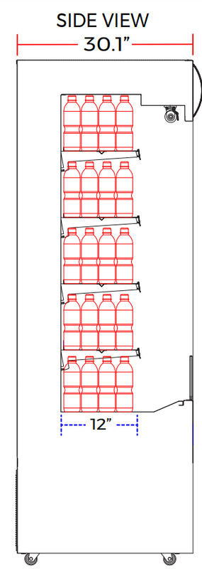 Marchia MDS72 72" Open Refrigerated Merchandiser Grab and Go Display Case