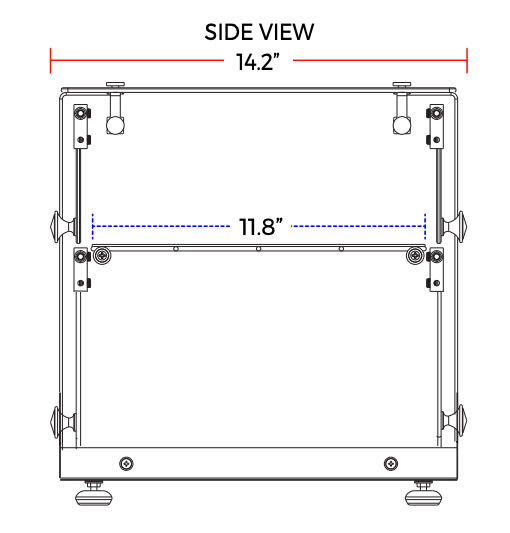 Marchia SA50 22" Straight Glass Countertop Dry Display Case