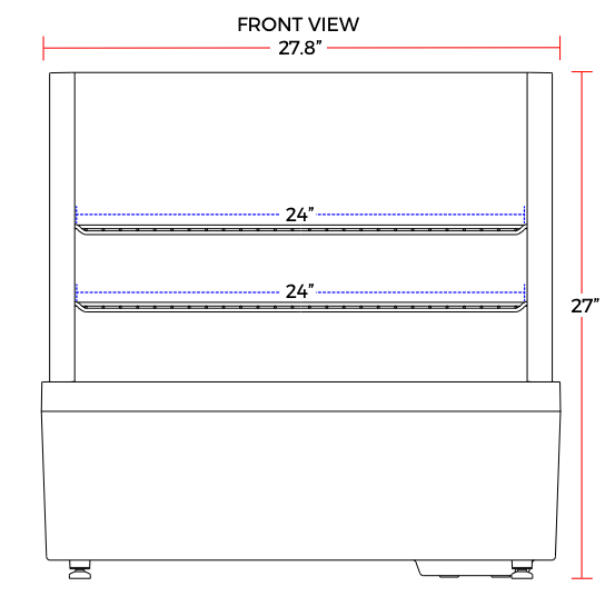 Marchia MDC101 28" Refrigerated Countertop Display Case