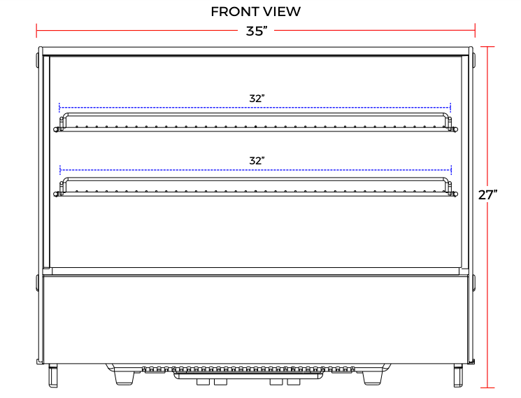 Marchia MDC161 36" Refrigerated Countertop Display Case