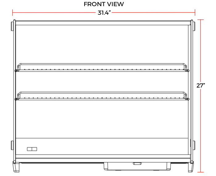 Marchia MDC130 31" Refrigerated Countertop Display Case