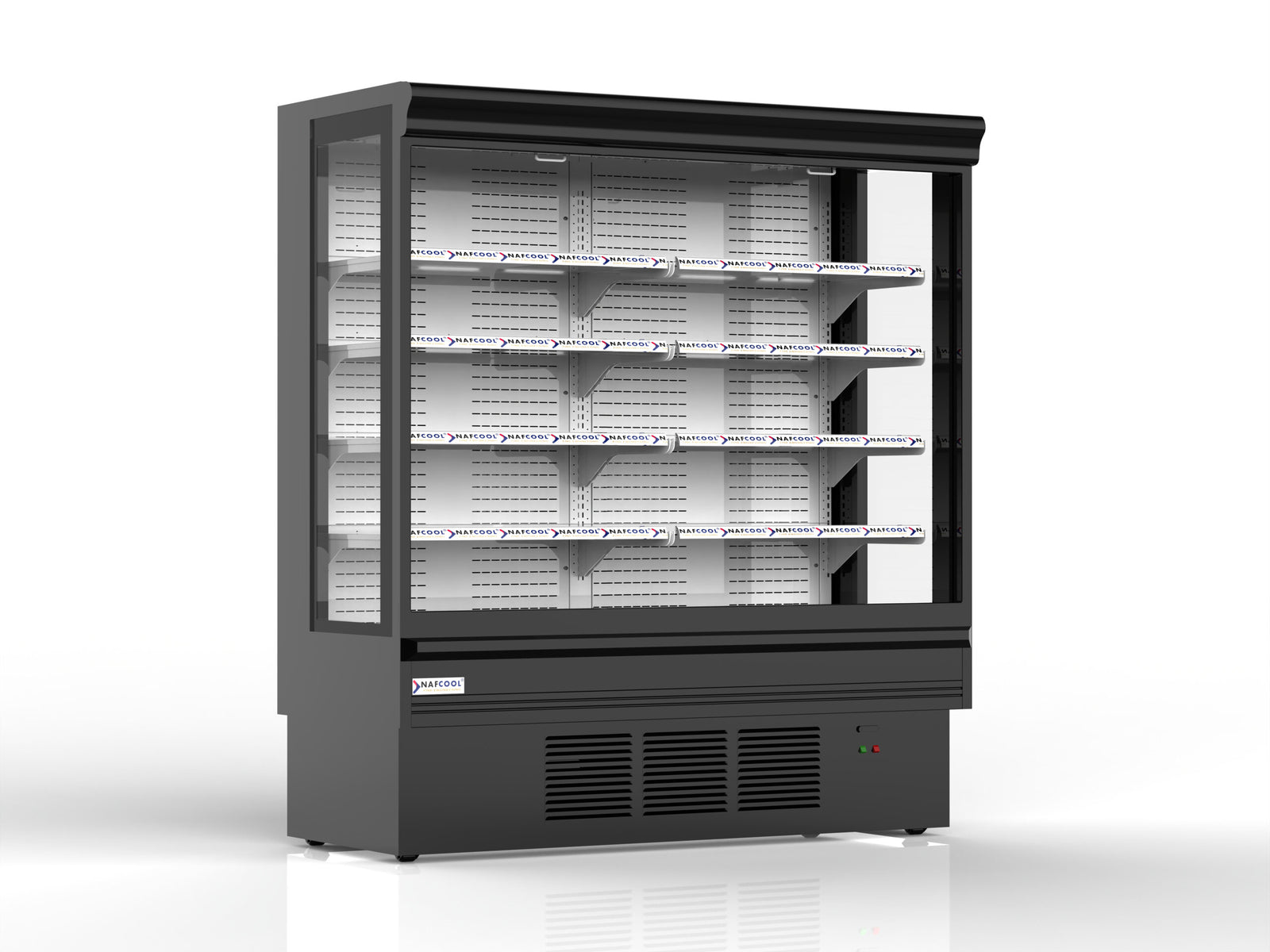 NAFCOOL OFC78 78″ Open Air Curtain Merchandiser, 36.02 Cu. Ft.