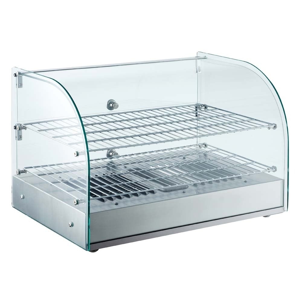 Marchia HCA45 22" Curved Glass Countertop Hot Food Warmer Display Case