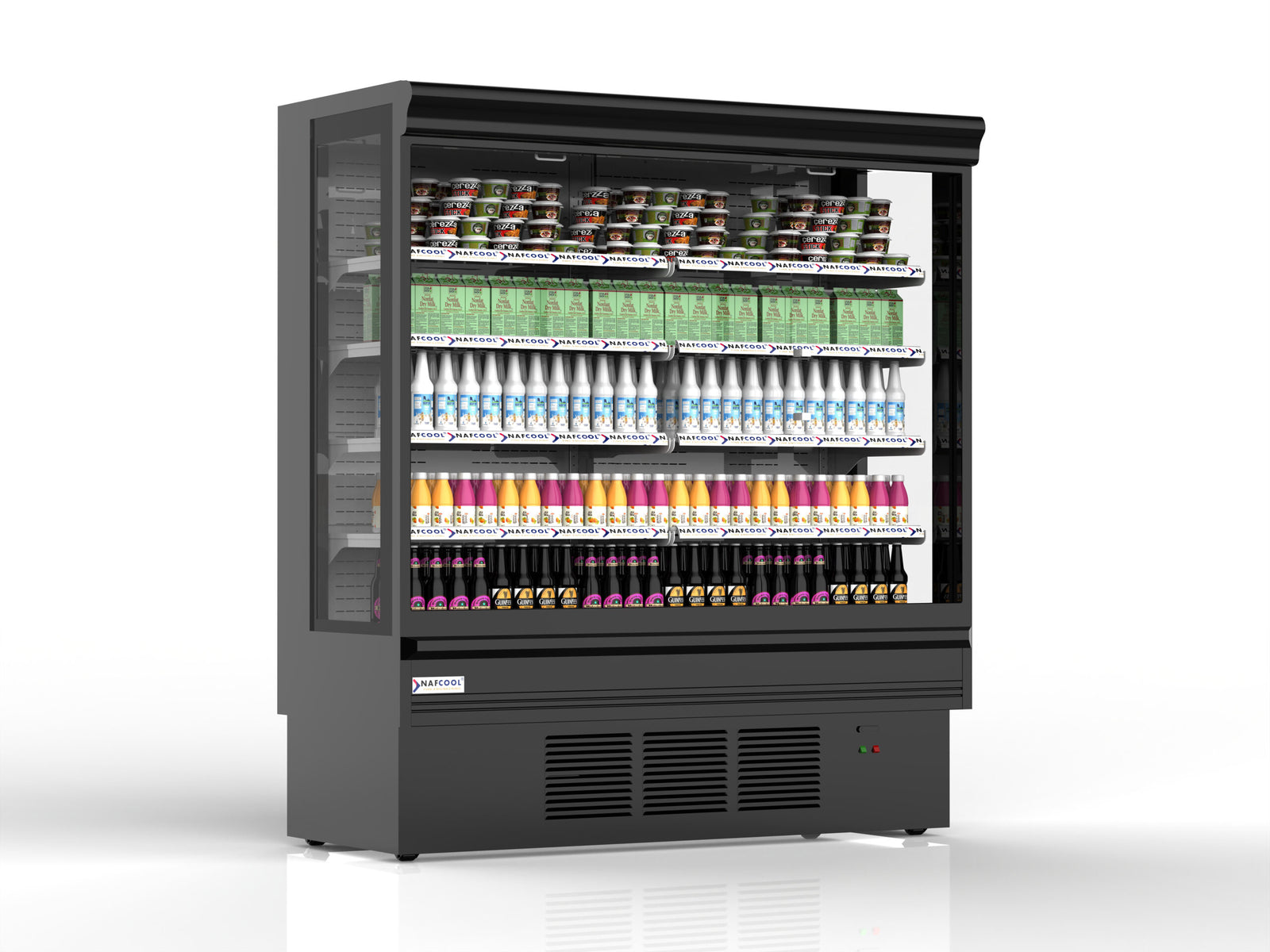 NAFCOOL OFC78 78″ Open Air Curtain Merchandiser, 36.02 Cu. Ft.