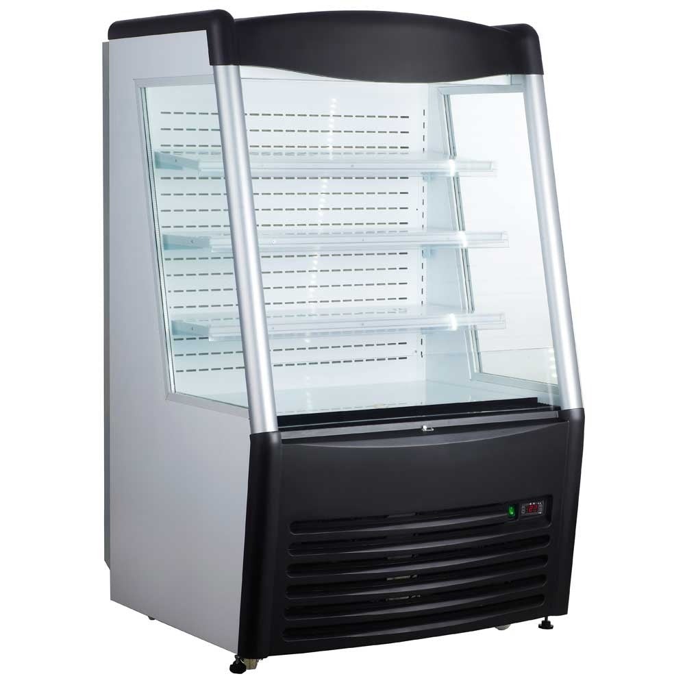 Marchia MDS390 36" Open Refrigerated Merchandiser Grab and Go Display Case, Black