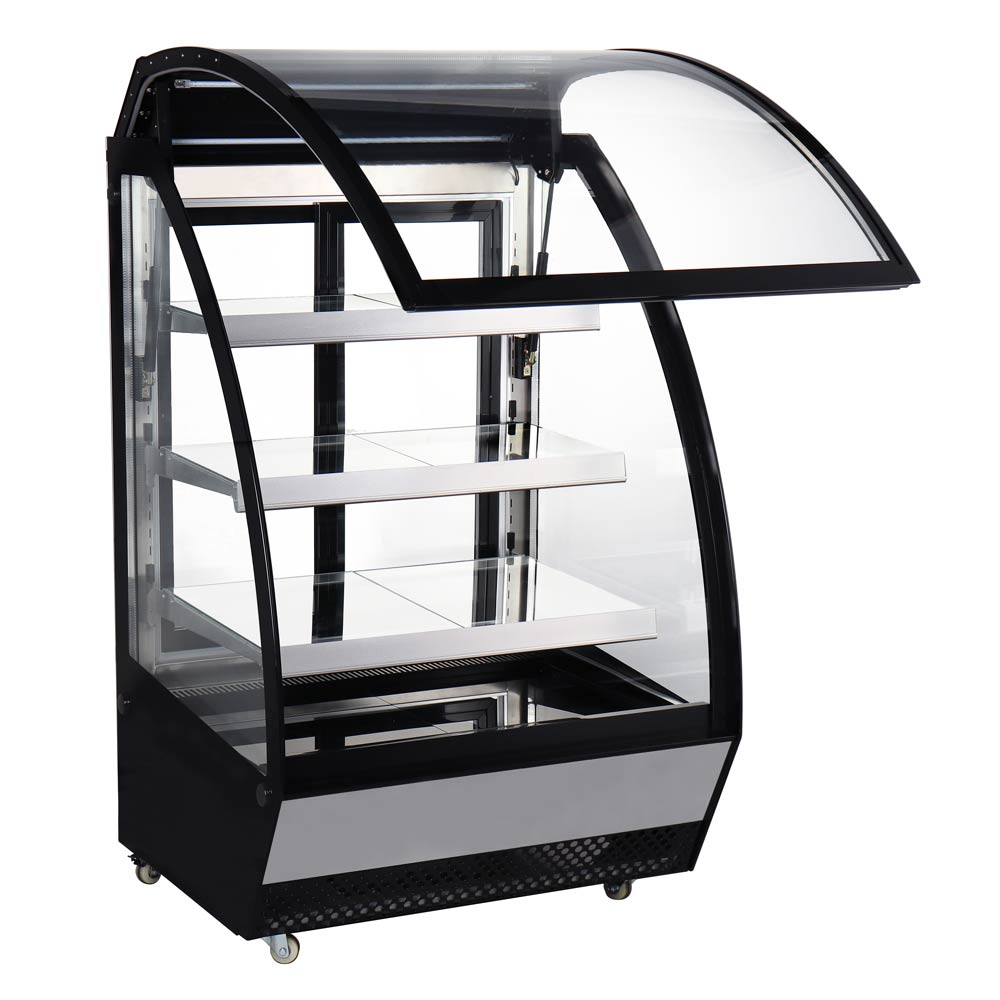 Marchia MBC36 36" Front Curved Lift-Up Glass Refrigerated Bakery Display Case