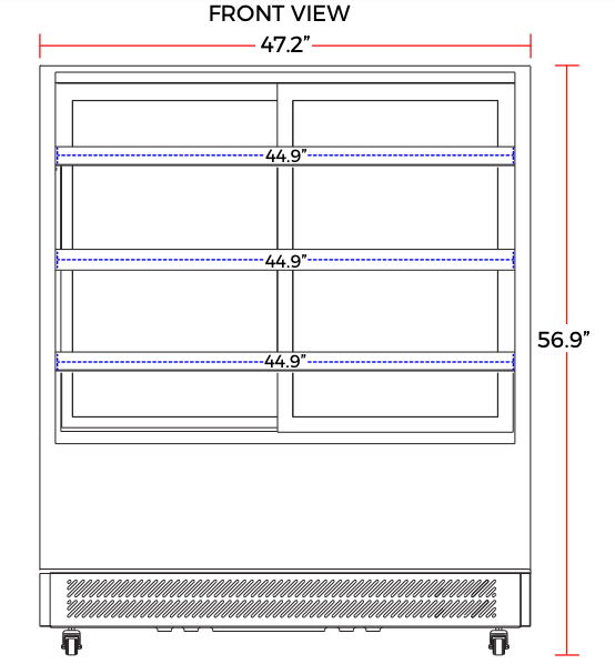Marchia TMB48 48" Refrigerated Bakery Display Case