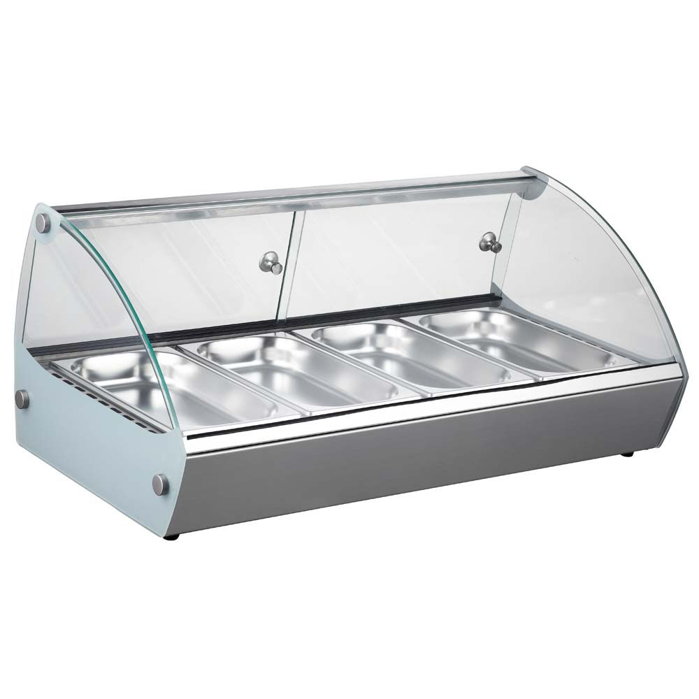 Marchia MSB4 30" Countertop Hot Food Display Warmer, 4 Pans