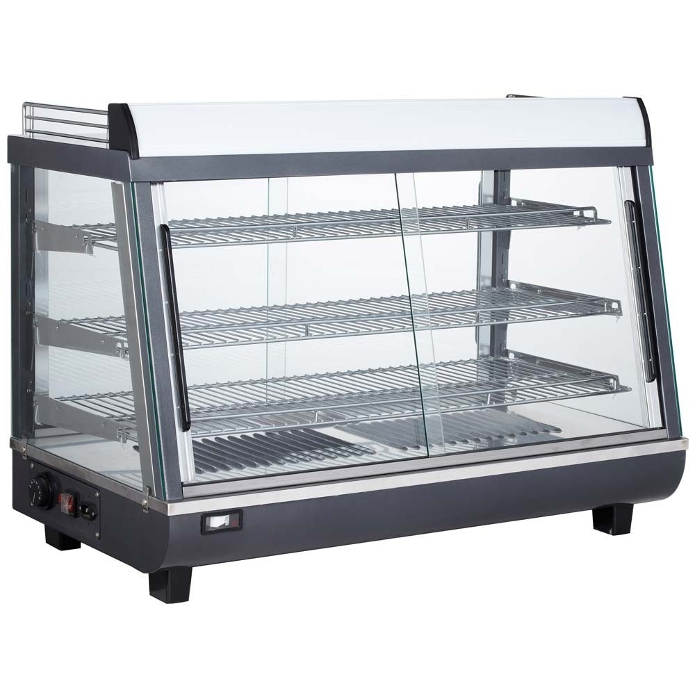 Marchia MHCC136 36" Heated Countertop Display Front and Rear Access Doors