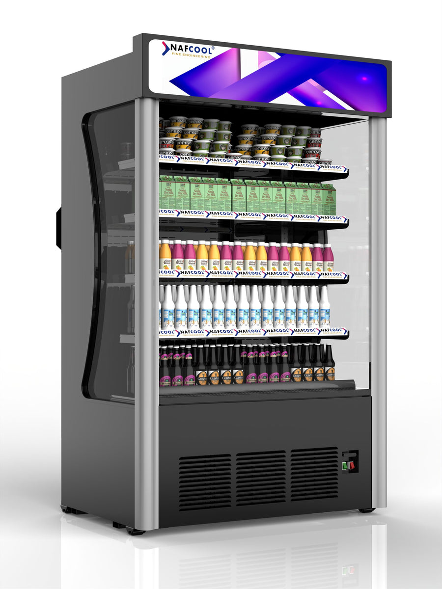 NAFCOOL OFC46 46″ Open Air Curtain Merchandiser, 20.31 Cu. Ft.