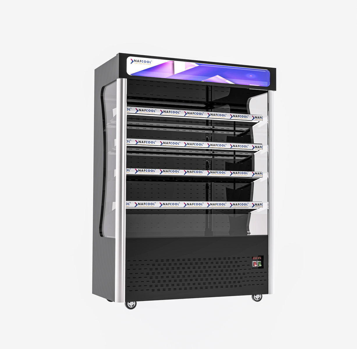 NAFCOOL OFC53 53″ Open Air Curtain Merchandiser, 26.49 Cu. Ft.