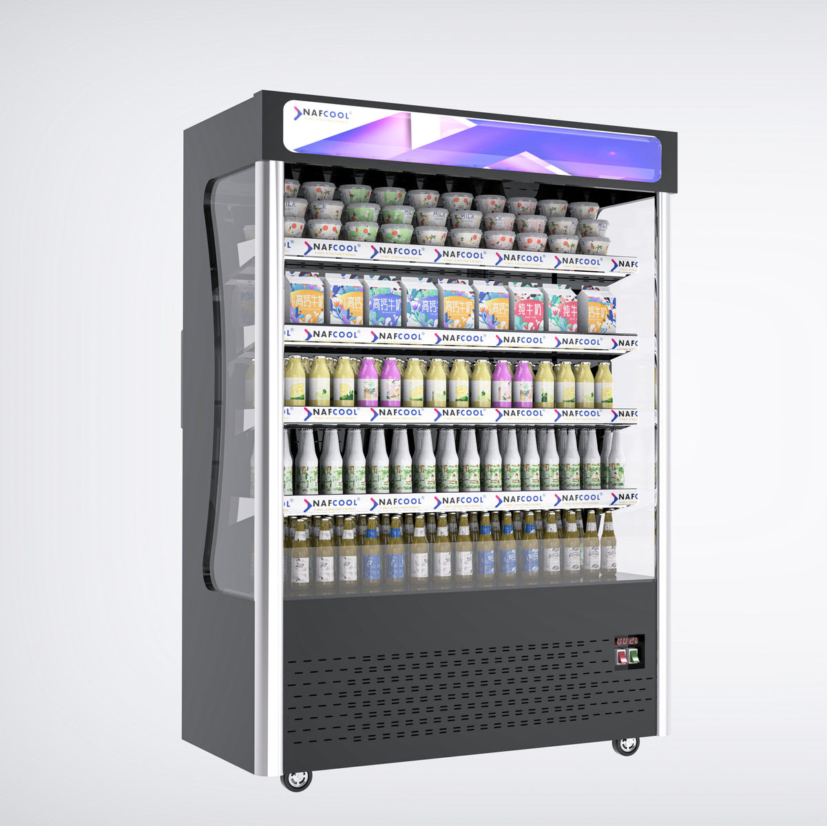 NAFCOOL OFC53 53″ Open Air Curtain Merchandiser, 26.49 Cu. Ft.