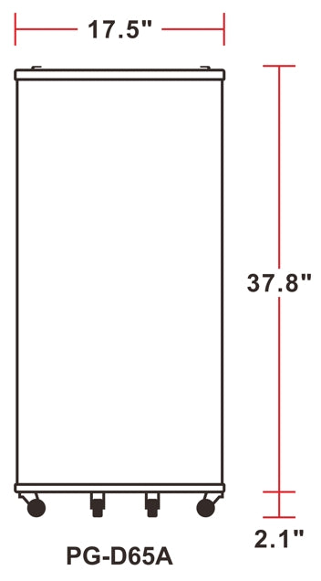 Unity U-BF2 White Round Barrel Merchandiser Freezer, 65 Liter