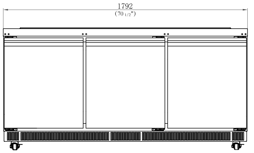 Coldline CBT-72 72" Stainless Steel Refrigerated Salad Bar, Buffet Table, Self Service