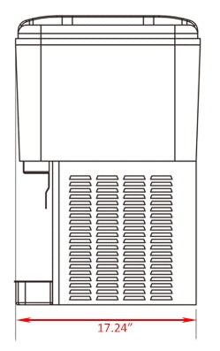 Coldline CBD-2 Double 3 Gallon Bowl Refrigerated Beverage Dispenser with Stirring System