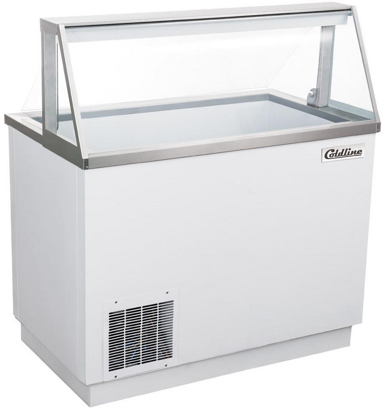 Coldline DIP-46 47" 8 Tub Deluxe Ice Cream and Gelato Dipping Cabinet