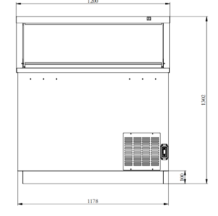 Coldline DIP-46 47" 8 Tub Deluxe Ice Cream and Gelato Dipping Cabinet