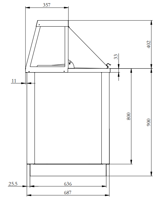 Coldline DIP-46 47" 8 Tub Deluxe Ice Cream and Gelato Dipping Cabinet