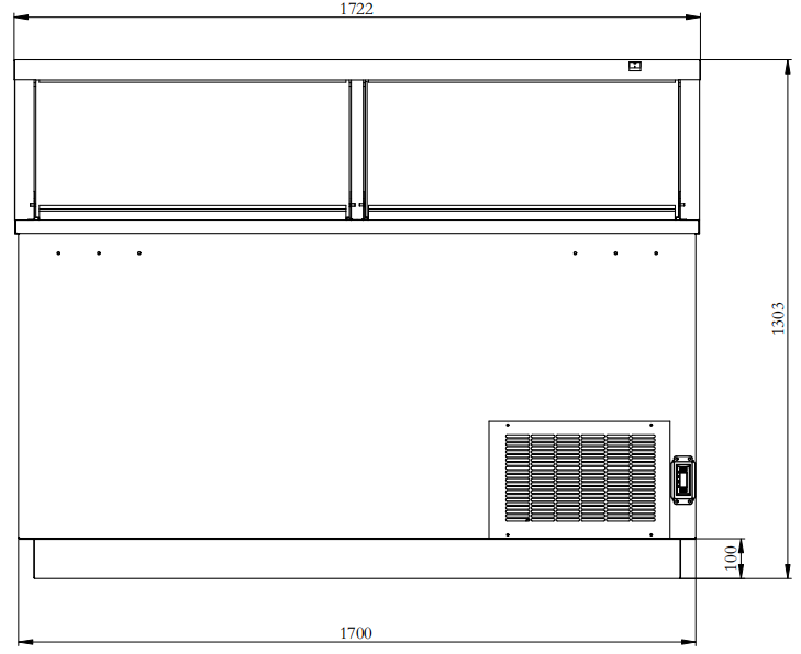 Coldline DIP-66 68" 12 Tub Deluxe Ice Cream and Gelato Dipping Cabinet
