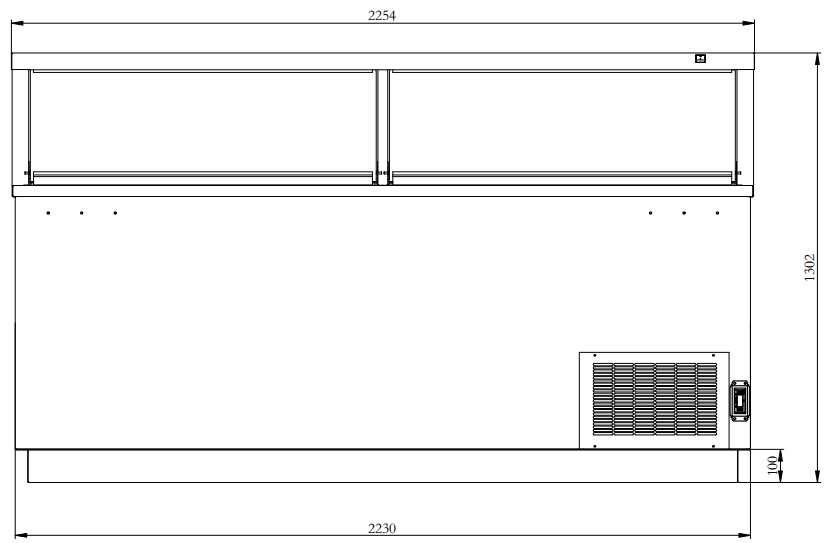 Coldline DIP-88 88" 16 Tub Deluxe Ice Cream and Gelato Dipping Cabinet