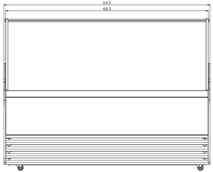 Marchia GIC-13 70" 13 Pan White Gelato Ice Cream Dipping Cabinet Display Freezer