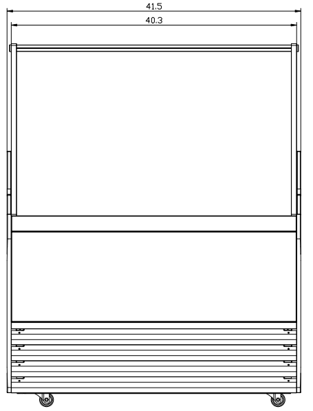Marchia GIC-7 42" 7 Pan White Gelato Ice Cream Dipping Cabinet Display Freezer