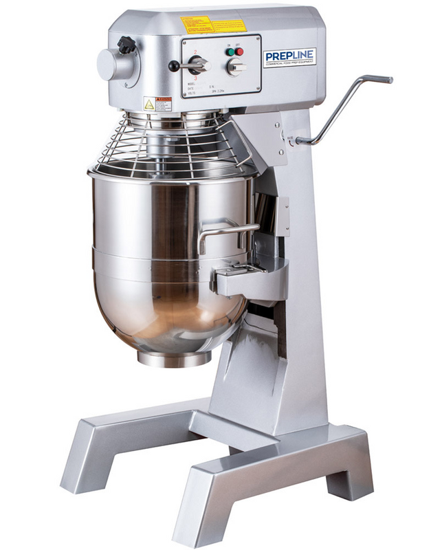 Prepline PHLM40B-T 40 Quart Gear Driven Commercial Planetary Stand Mixer with Timer