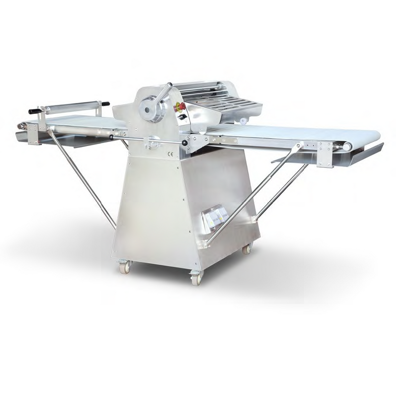 Prepline FSS-89 89" Floor Model Reversible Dough Sheeter with Roller Pin, All Stainless Steel Body, 120V